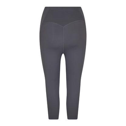 Charcoal - Back - USA Pro Womens-Ladies Cropped Leggings