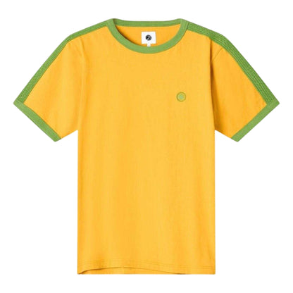 Yellow - Front - Pretty Green Mens Denton Cotton Regular T-Shirt