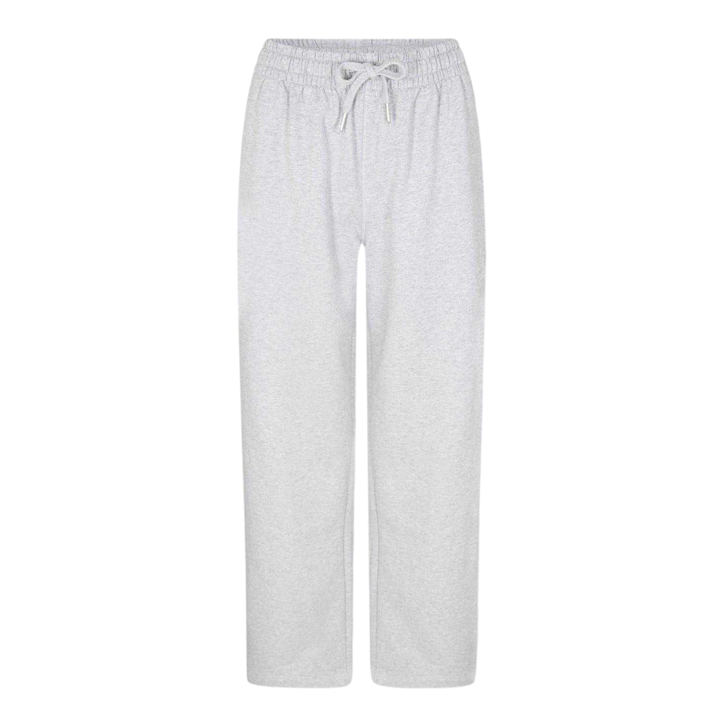Grey - Front - Kangol Womens-Ladies Cotton Blend Wide Leg Joggers