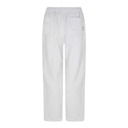 Grey - Back - Kangol Womens-Ladies Cotton Blend Wide Leg Joggers