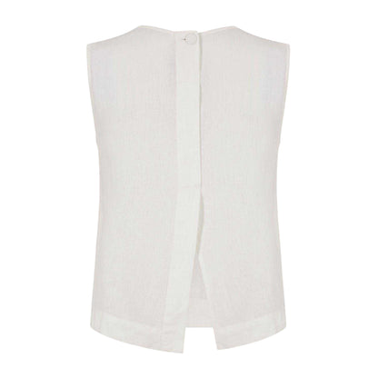 Cream - Back - Nobody´s Child Womens-Ladies Linen Blend Vest Top
