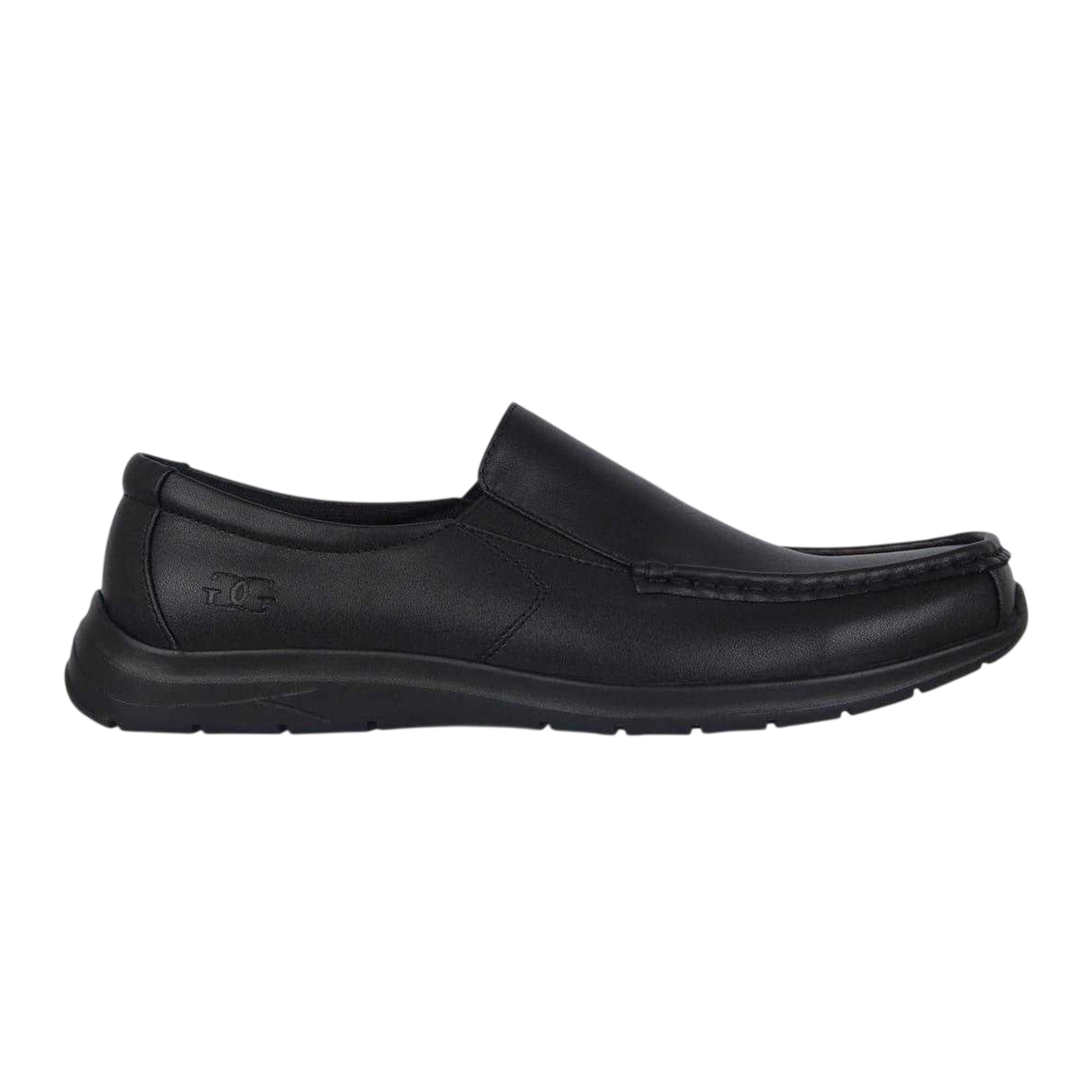 Black - Front - Giorgio Mens Bexley Leather Shoes