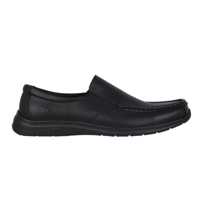 Black - Front - Giorgio Mens Bexley Leather Shoes