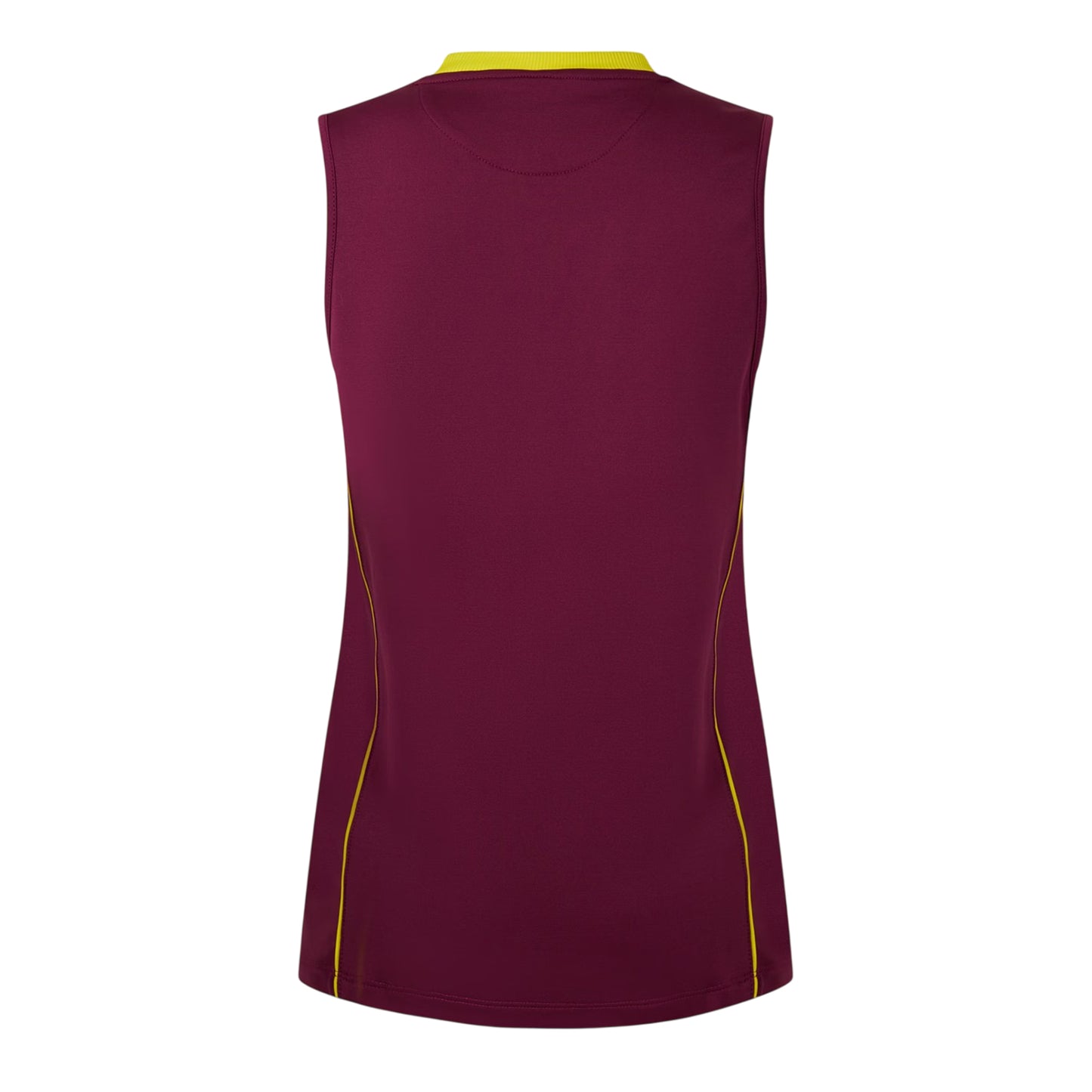 Maroon - Back - Castore Womens-Ladies West Indies T20 Sleeveless Cricket Vest Top