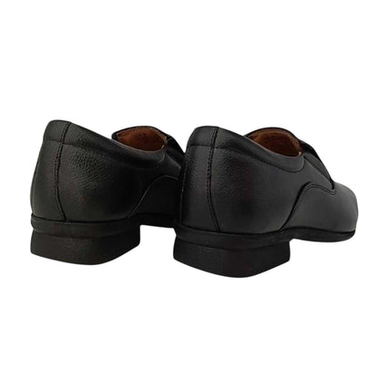 Black - Back - Firetrap Mens Slip Low Heel Formal Shoes