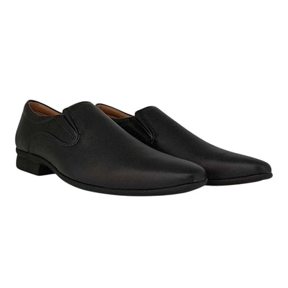 Black - Lifestyle - Firetrap Mens Slip Low Heel Formal Shoes