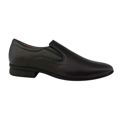 Black - Front - Firetrap Mens Slip Low Heel Formal Shoes