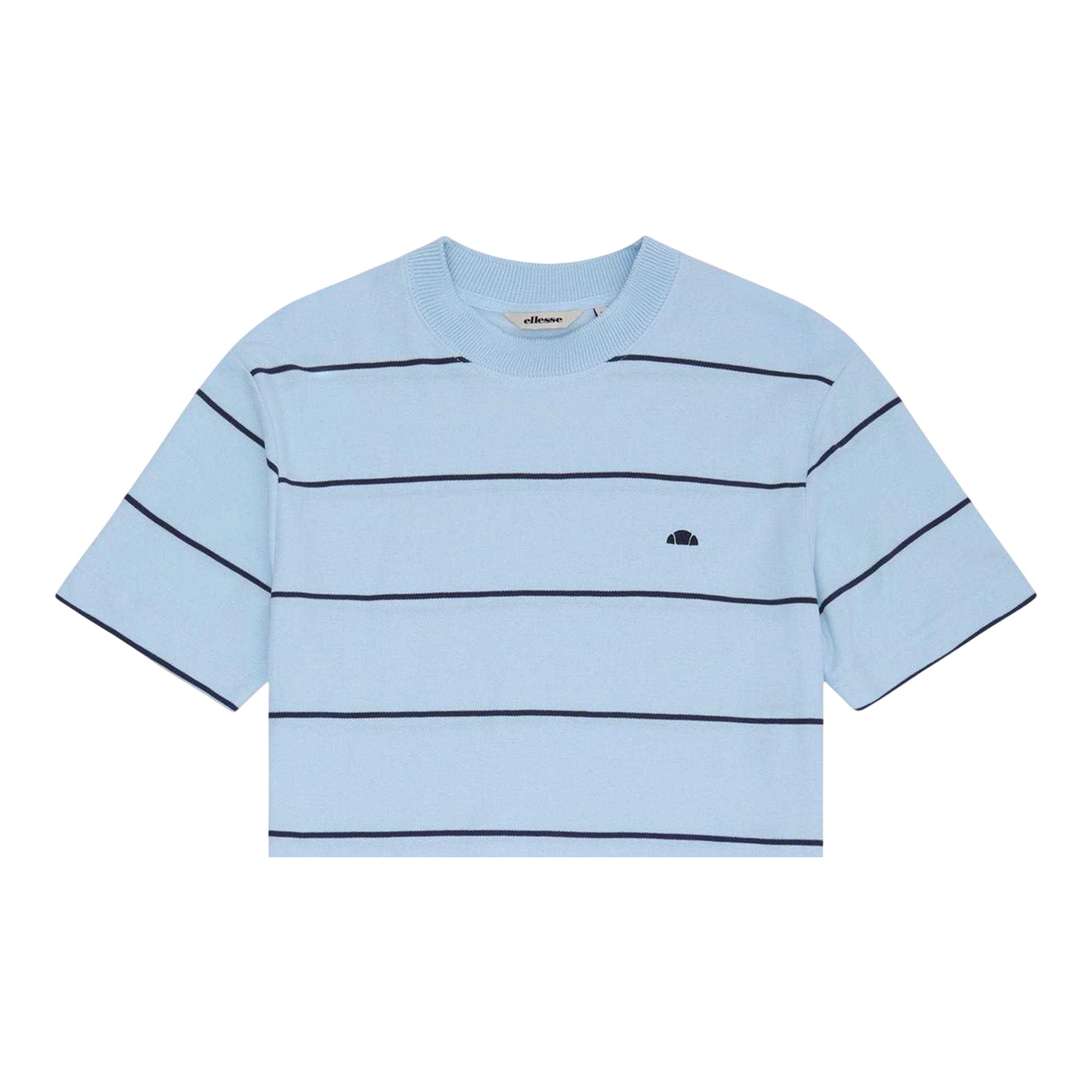Light Blue - Back - Ellesse Mens Verri Striped T-Shirt