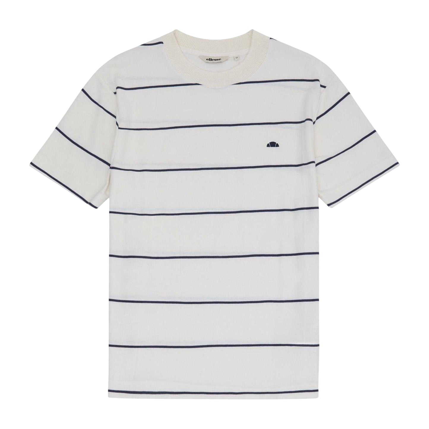 Off White - Front - Ellesse Mens Verri Striped T-Shirt