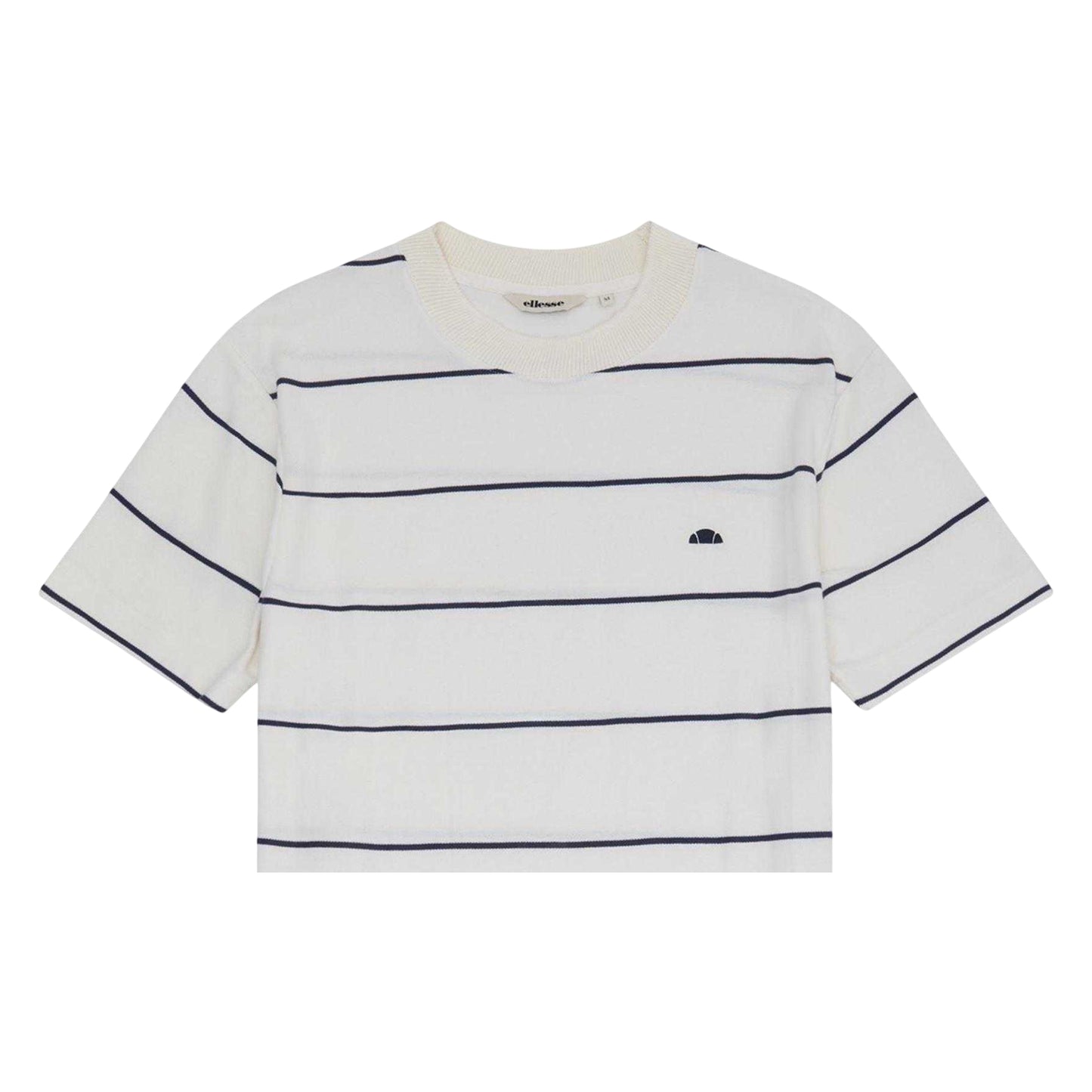Off White - Back - Ellesse Mens Verri Striped T-Shirt