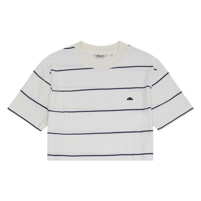 Off White - Back - Ellesse Mens Verri Striped T-Shirt