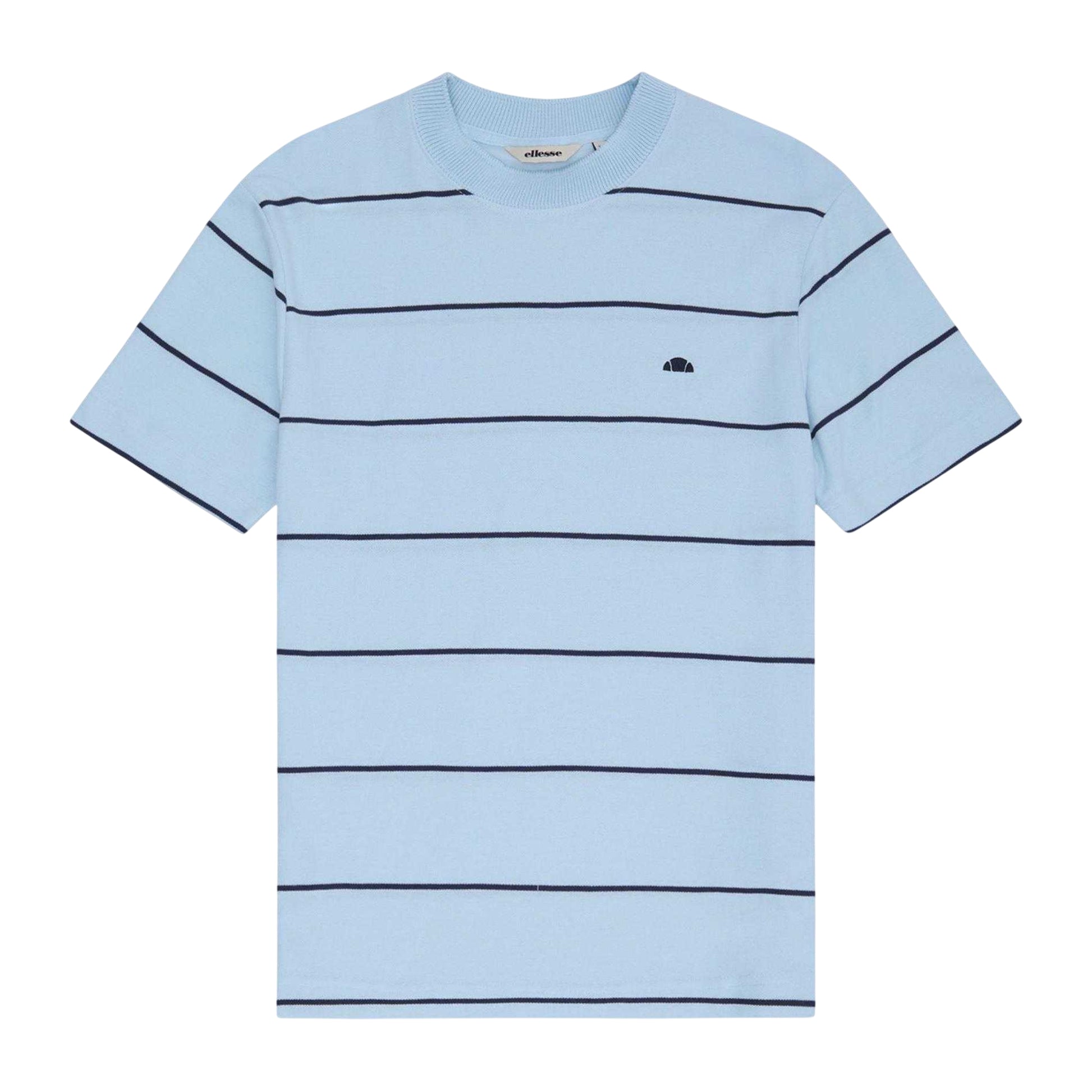 Light Blue - Front - Ellesse Mens Verri Striped T-Shirt