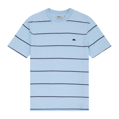 Light Blue - Front - Ellesse Mens Verri Striped T-Shirt