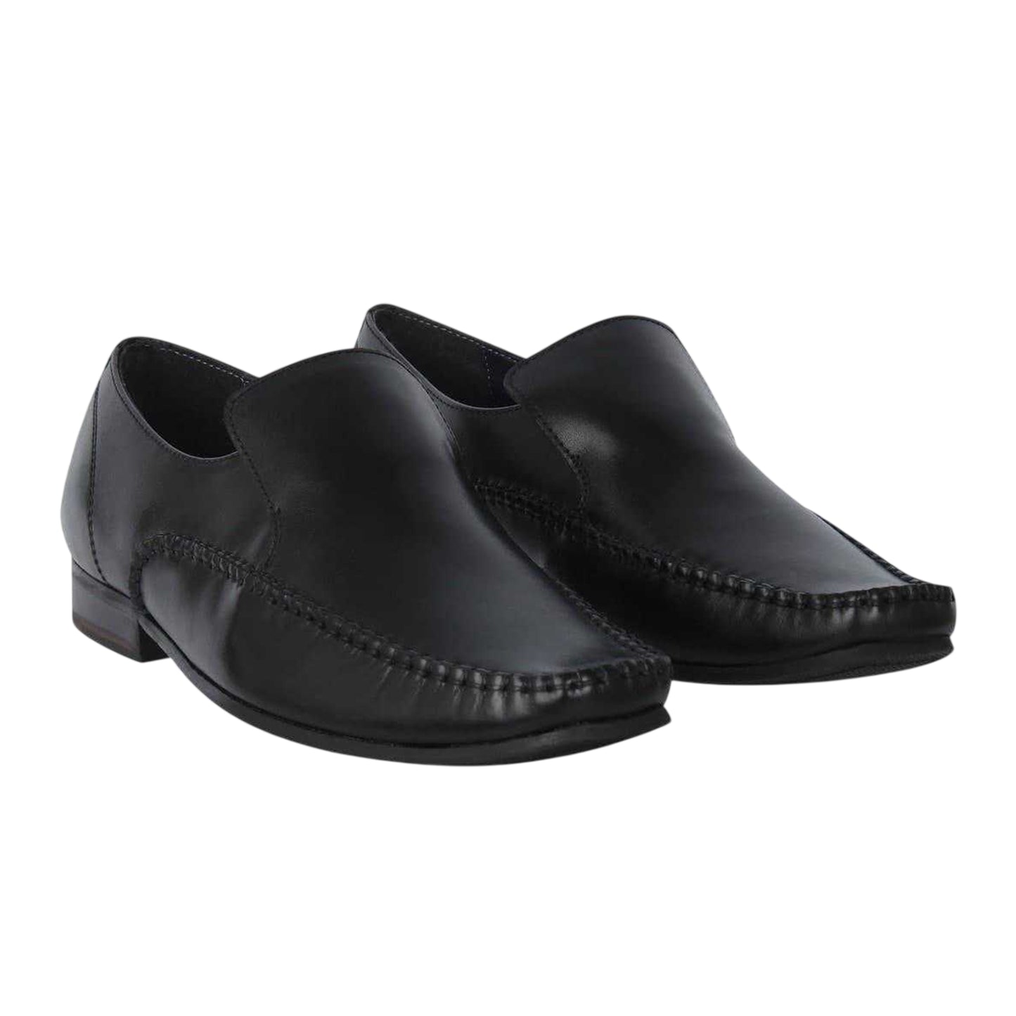 Black - Lifestyle - Firetrap Mens Hampton Leather Shoes