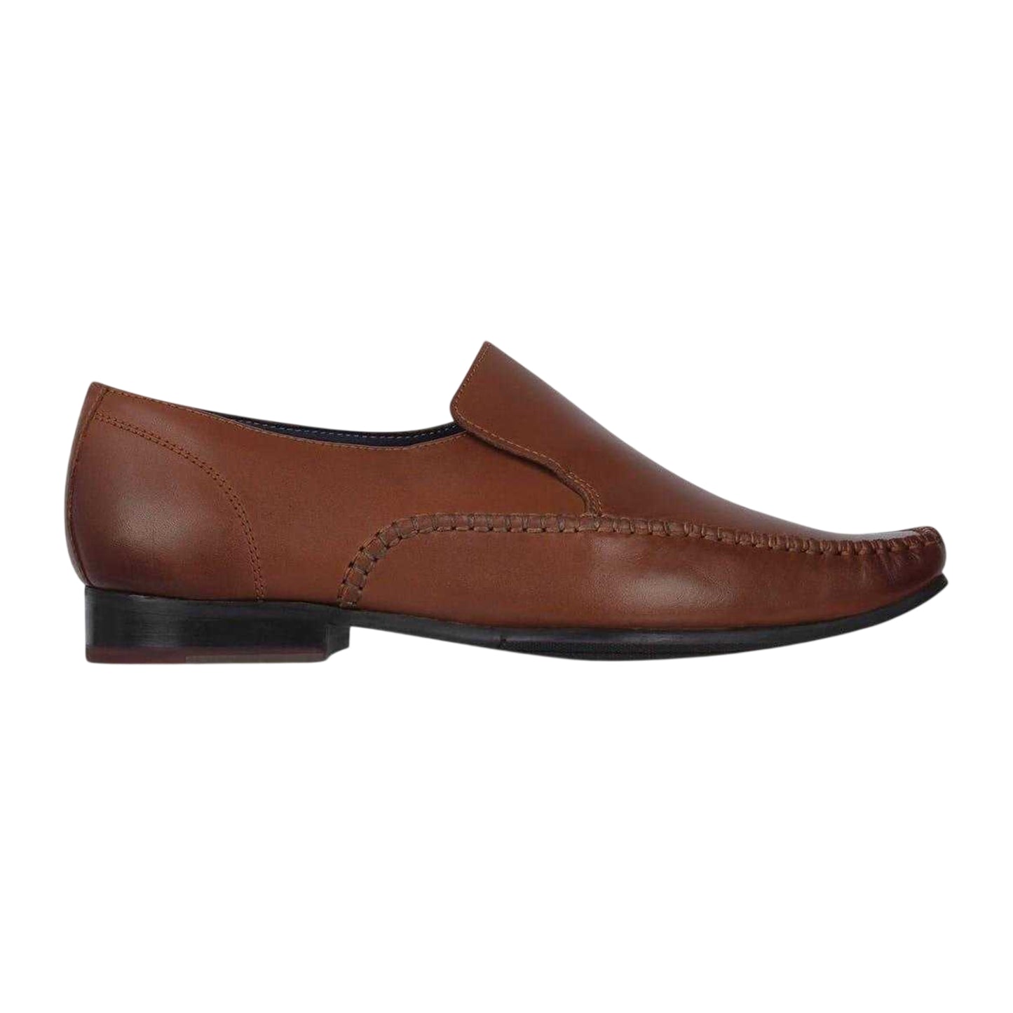 Brown - Front - Firetrap Mens Hampton Leather Shoes