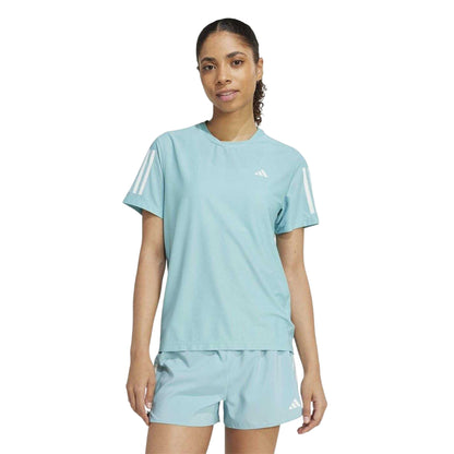 Mint - Side - Adidas Womens-Ladies Own The Run T-Shirt