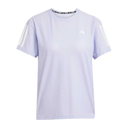Violet - Front - Adidas Womens-Ladies Own The Run T-Shirt