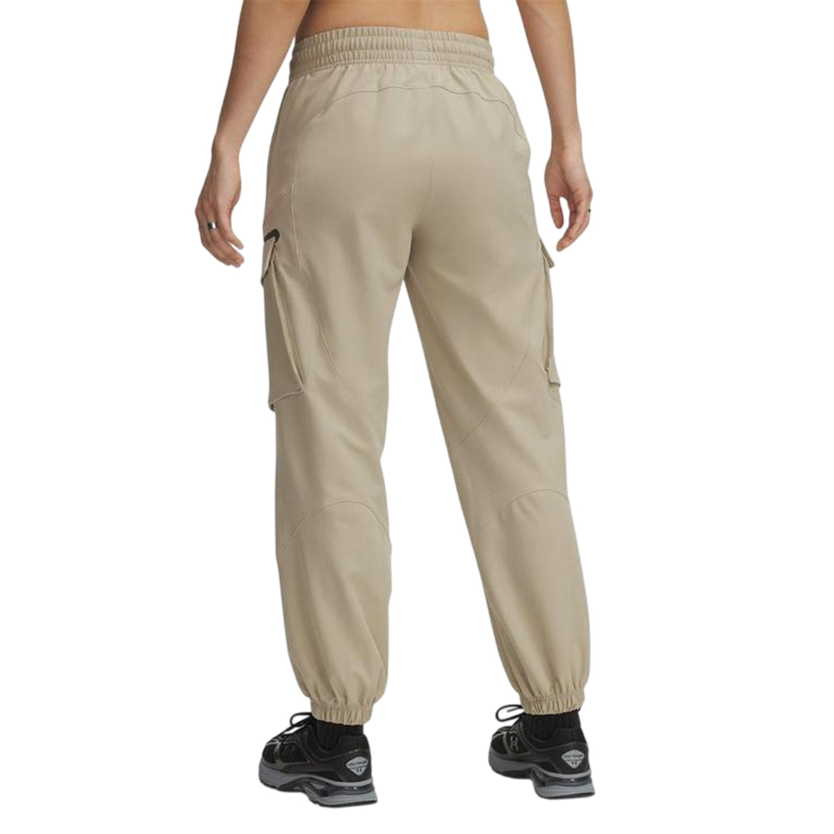 Khaki - Back - Under Armour Womens-Ladies Unstoppable Joggers