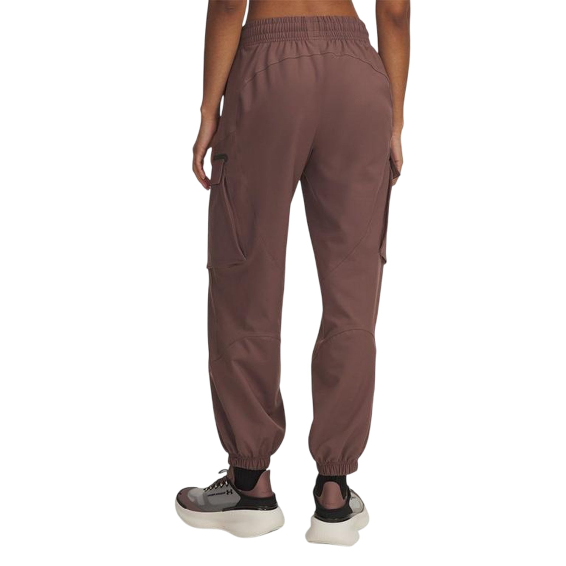 Taupe - Back - Under Armour Womens-Ladies Unstoppable Joggers
