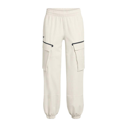 White - Front - Under Armour Womens-Ladies Unstoppable Joggers