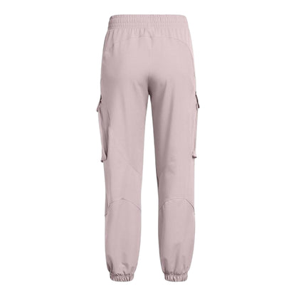 Grey - Back - Under Armour Womens-Ladies Unstoppable Joggers