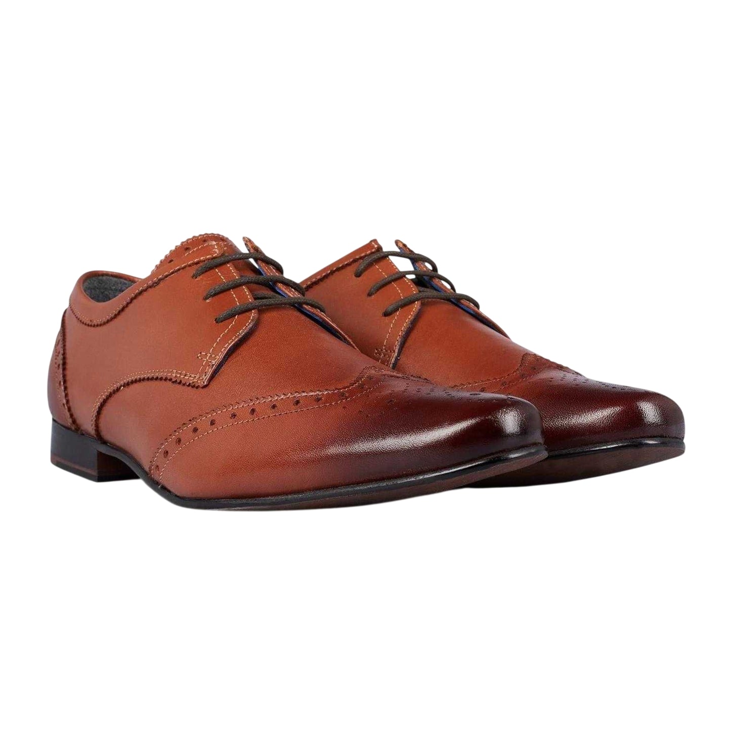 Brown - Lifestyle - Firetrap Mens Beaufort Leather Formal Dress Shoes