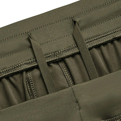 Green - Side - Under Armour Mens Stretch Woven Jogging Bottoms