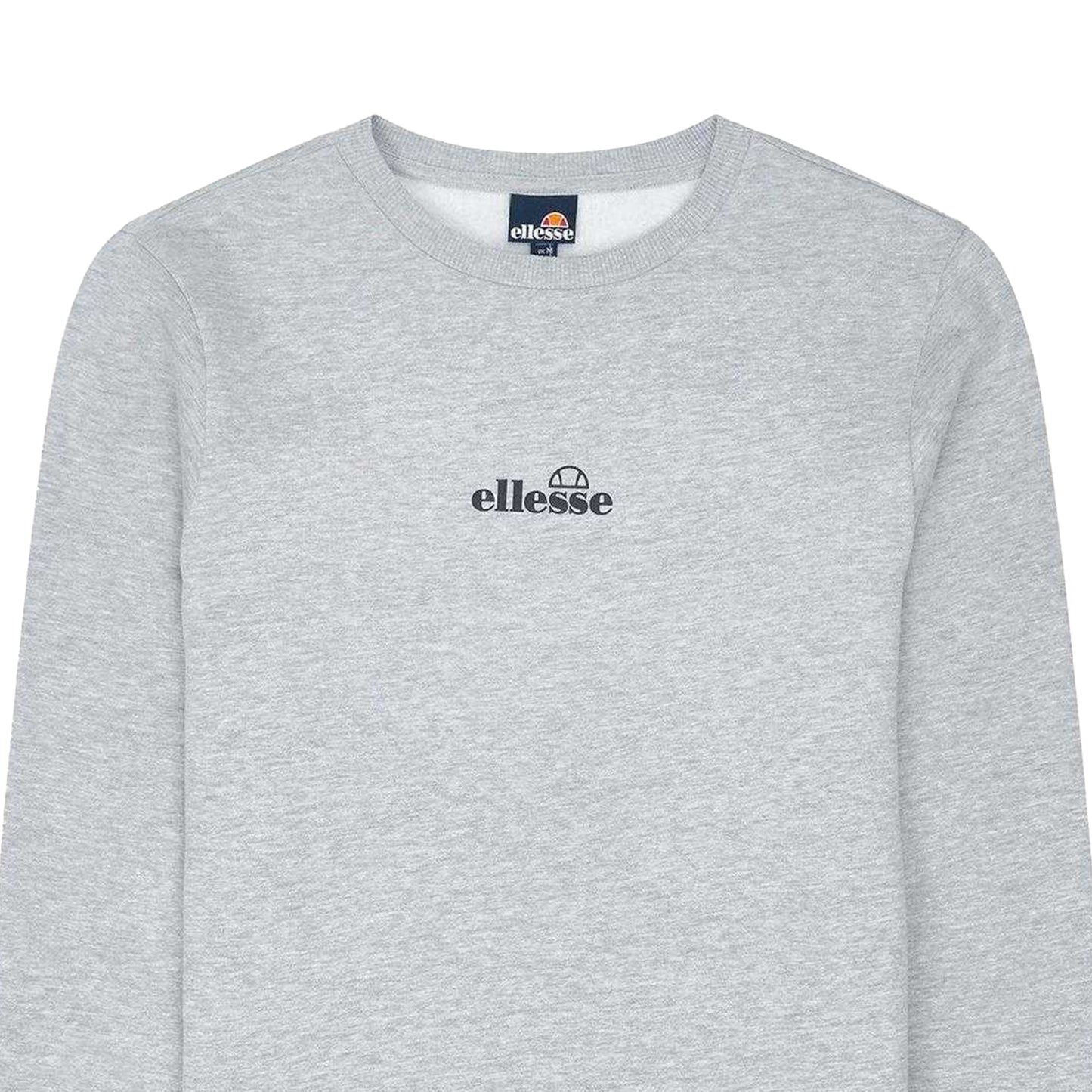 Grey Marl - Back - Ellesse Mens Kimato Crew Neck Long-Sleeved Sweatshirt
