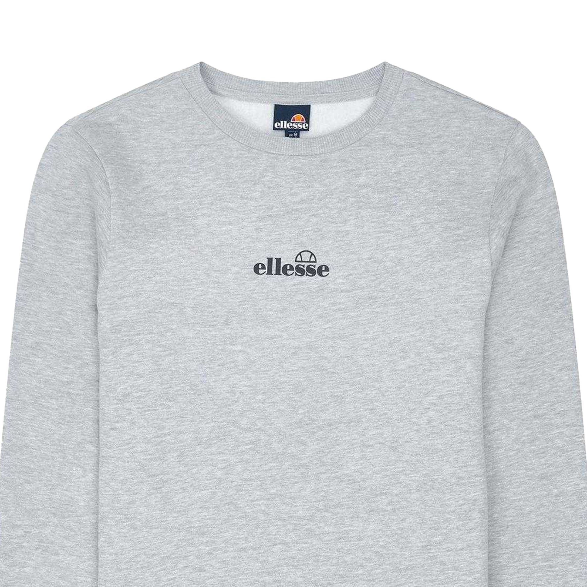 Grey Marl - Back - Ellesse Mens Kimato Crew Neck Long-Sleeved Sweatshirt