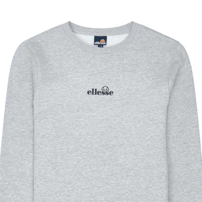 Grey Marl - Back - Ellesse Mens Kimato Crew Neck Long-Sleeved Sweatshirt