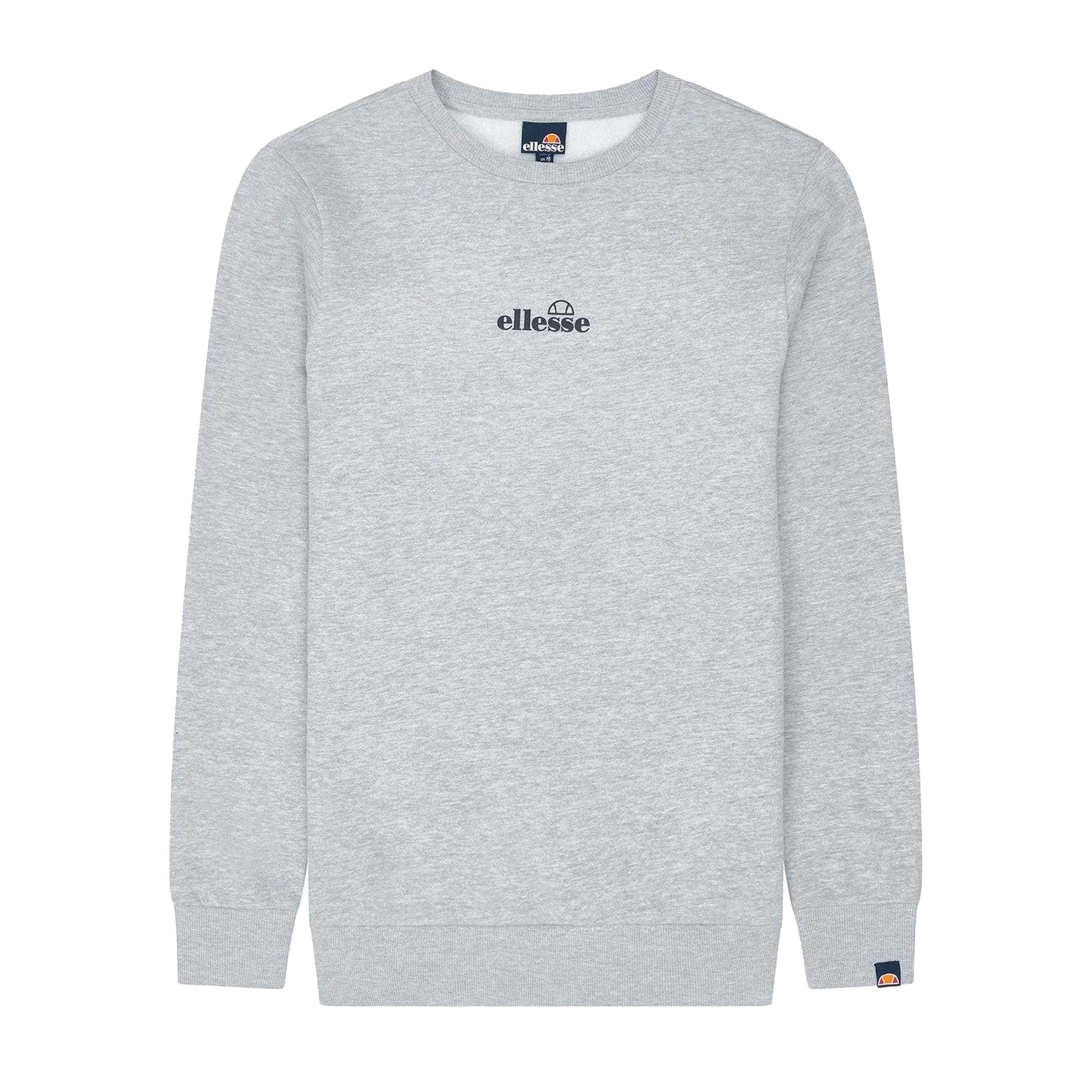 Grey Marl - Front - Ellesse Mens Kimato Crew Neck Long-Sleeved Sweatshirt