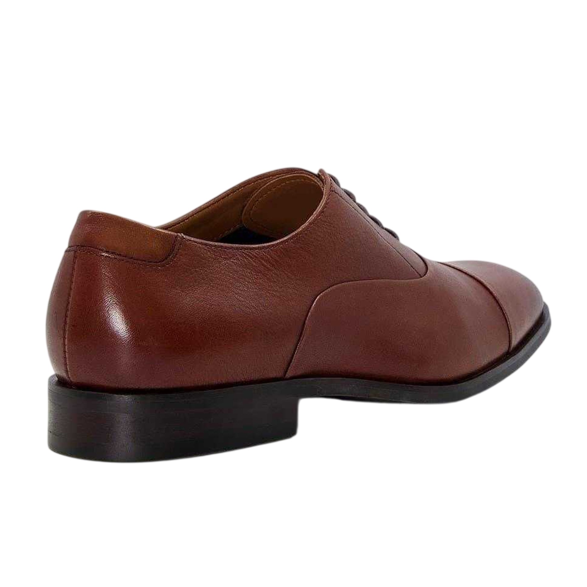 Tan - Back - Dune London Mens Leather Oxford Shoes