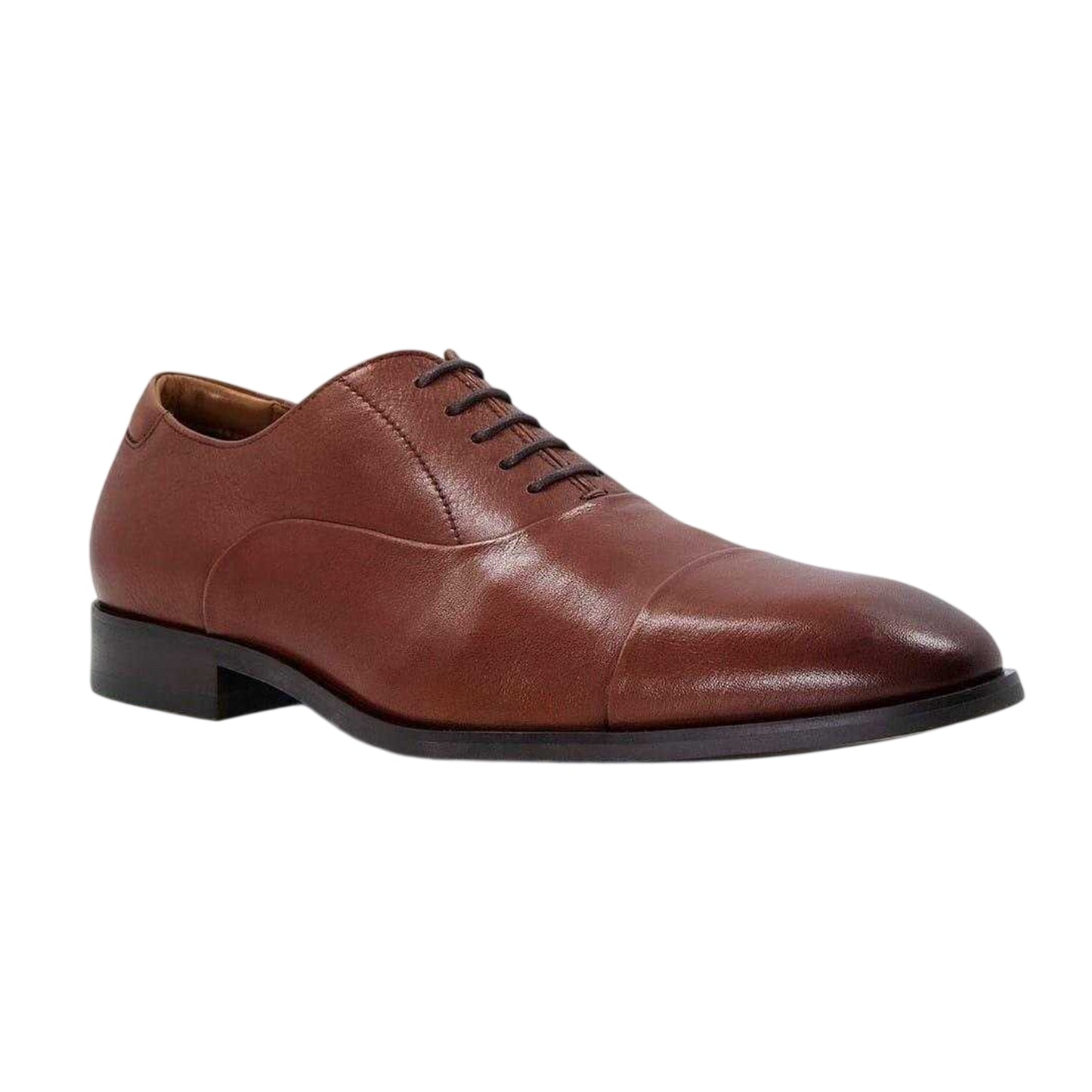 Tan - Side - Dune London Mens Leather Oxford Shoes