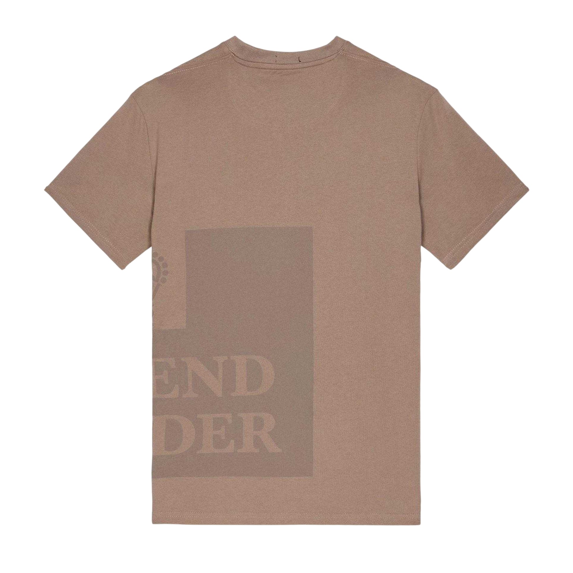 Brown - Back - Weekend Offender Mens Ryan Tonal Prison Cotton T-Shirt