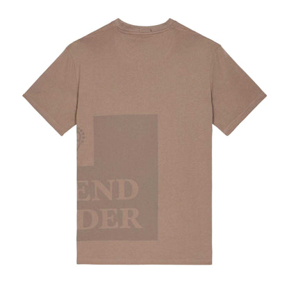 Brown - Back - Weekend Offender Mens Ryan Tonal Prison Cotton T-Shirt