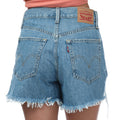 Denim - Back - Levis Womens-Ladies High Waist Mom Shorts