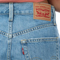 Denim - Side - Levis Womens-Ladies High Waist Mom Shorts