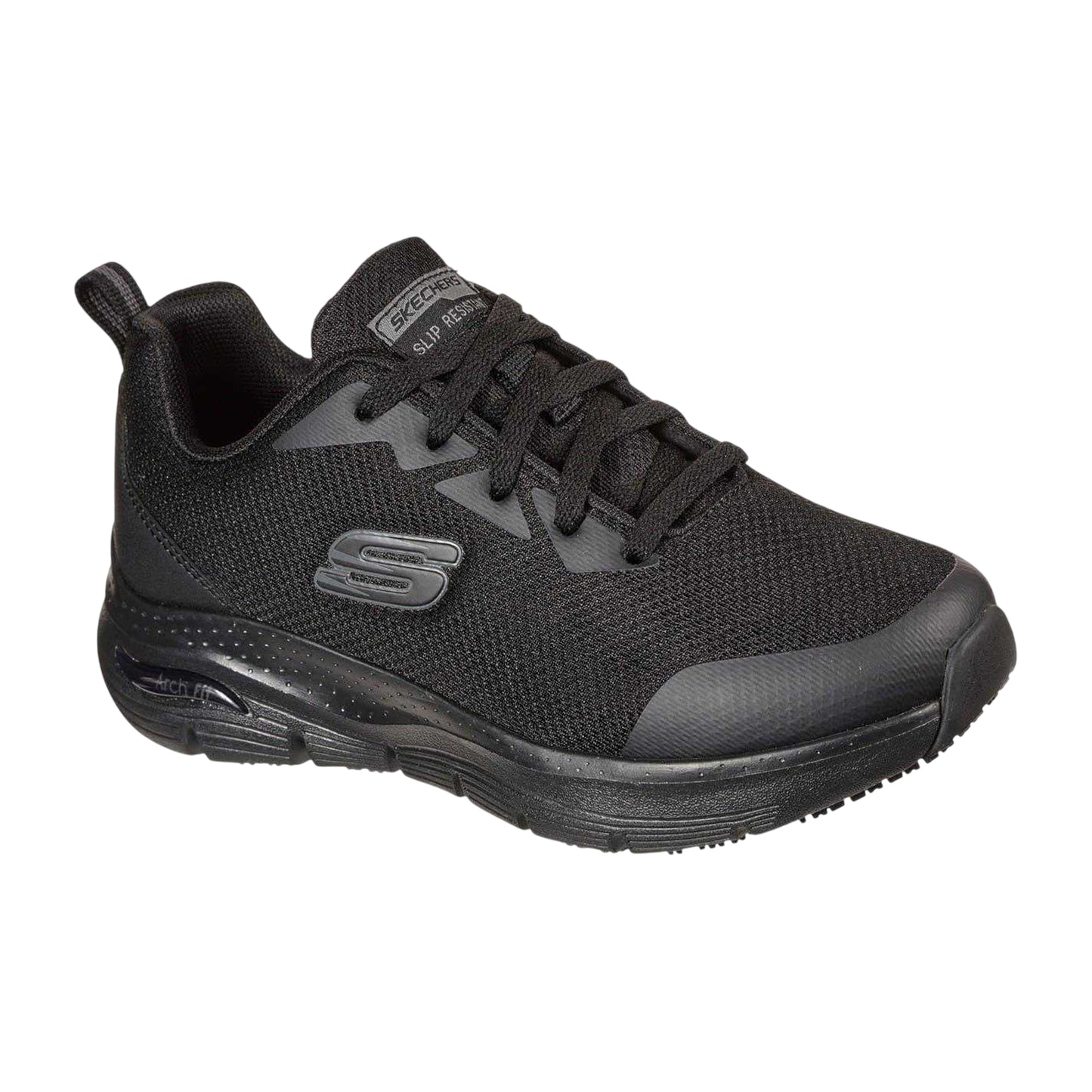 Black - Side - Skechers Mens Arch Fit Trainers