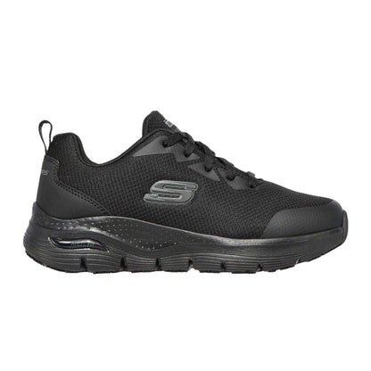 Black - Front - Skechers Mens Arch Fit Trainers