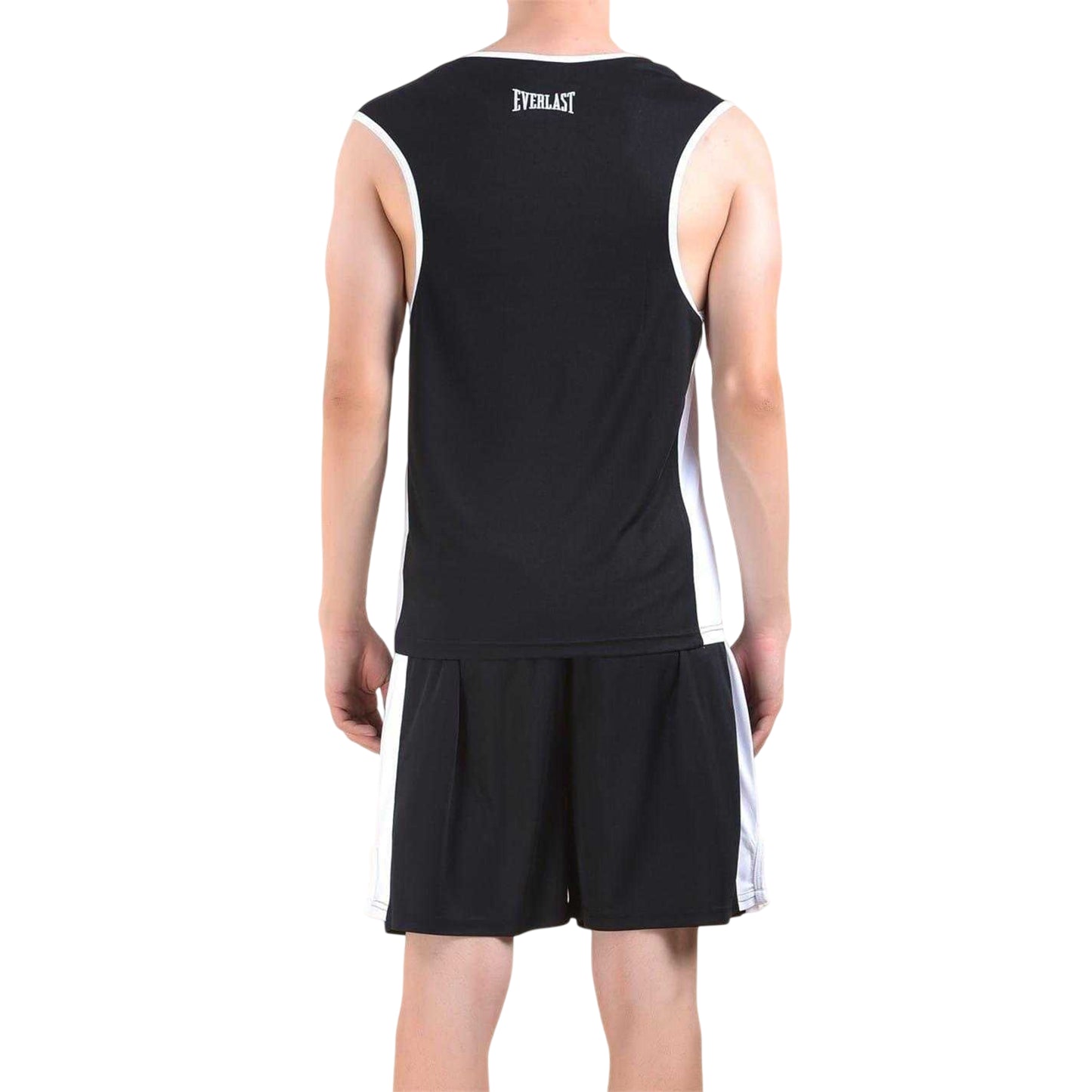 Black-White - Back - Everlast Mens Boxing Vest