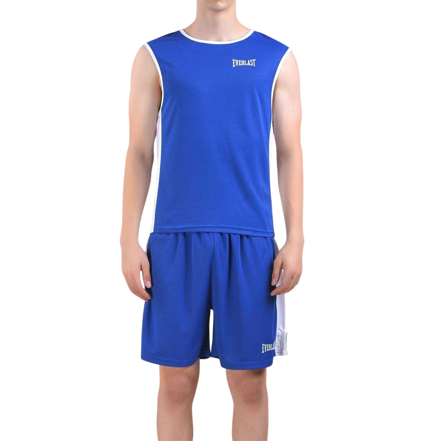 Blue-White - Front - Everlast Mens Boxing Vest