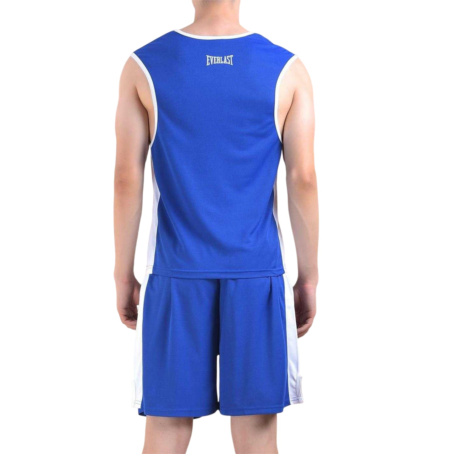 Blue-White - Back - Everlast Mens Boxing Vest
