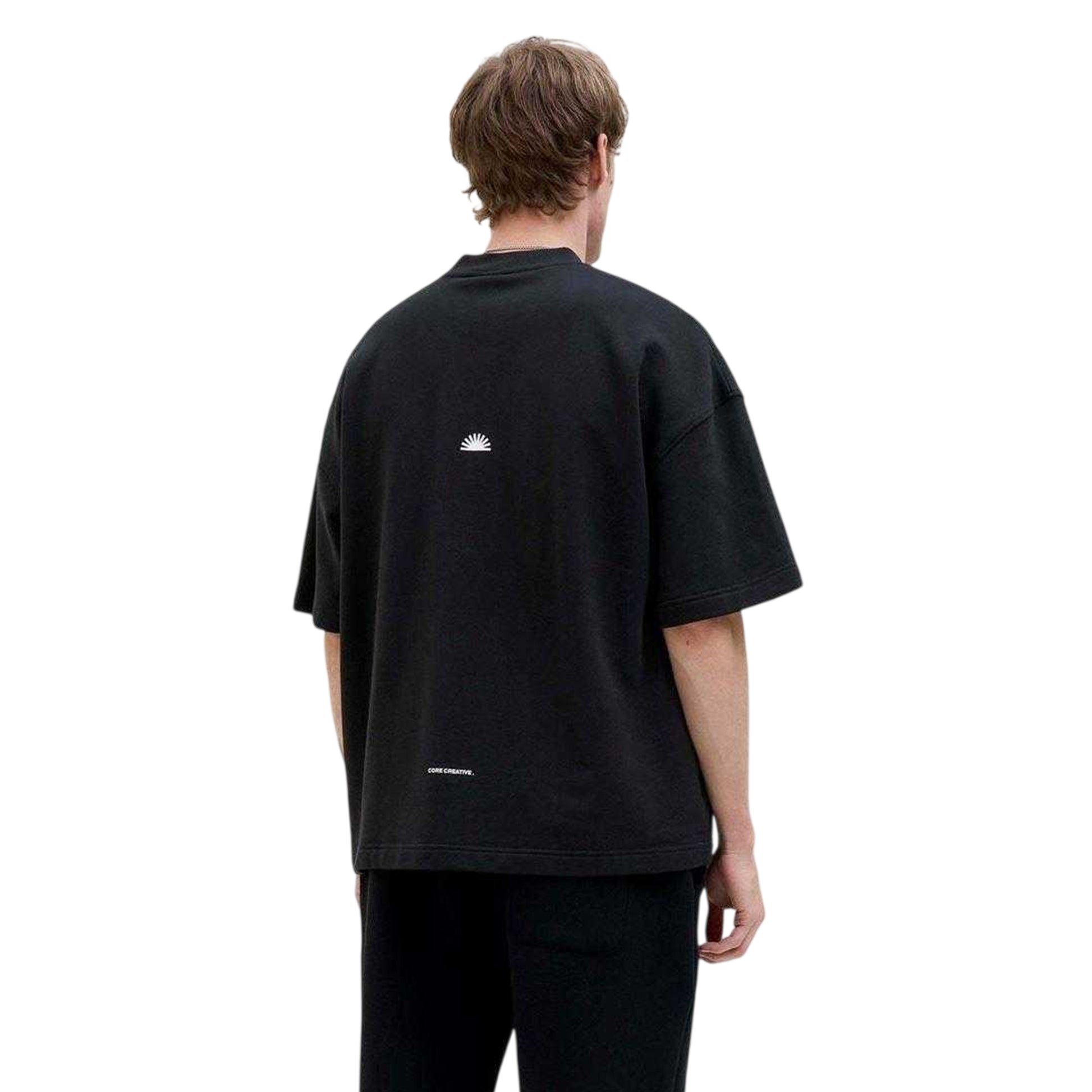Black - Back - Jack And Jones Mens Logo Crew Neck Sweatshirt