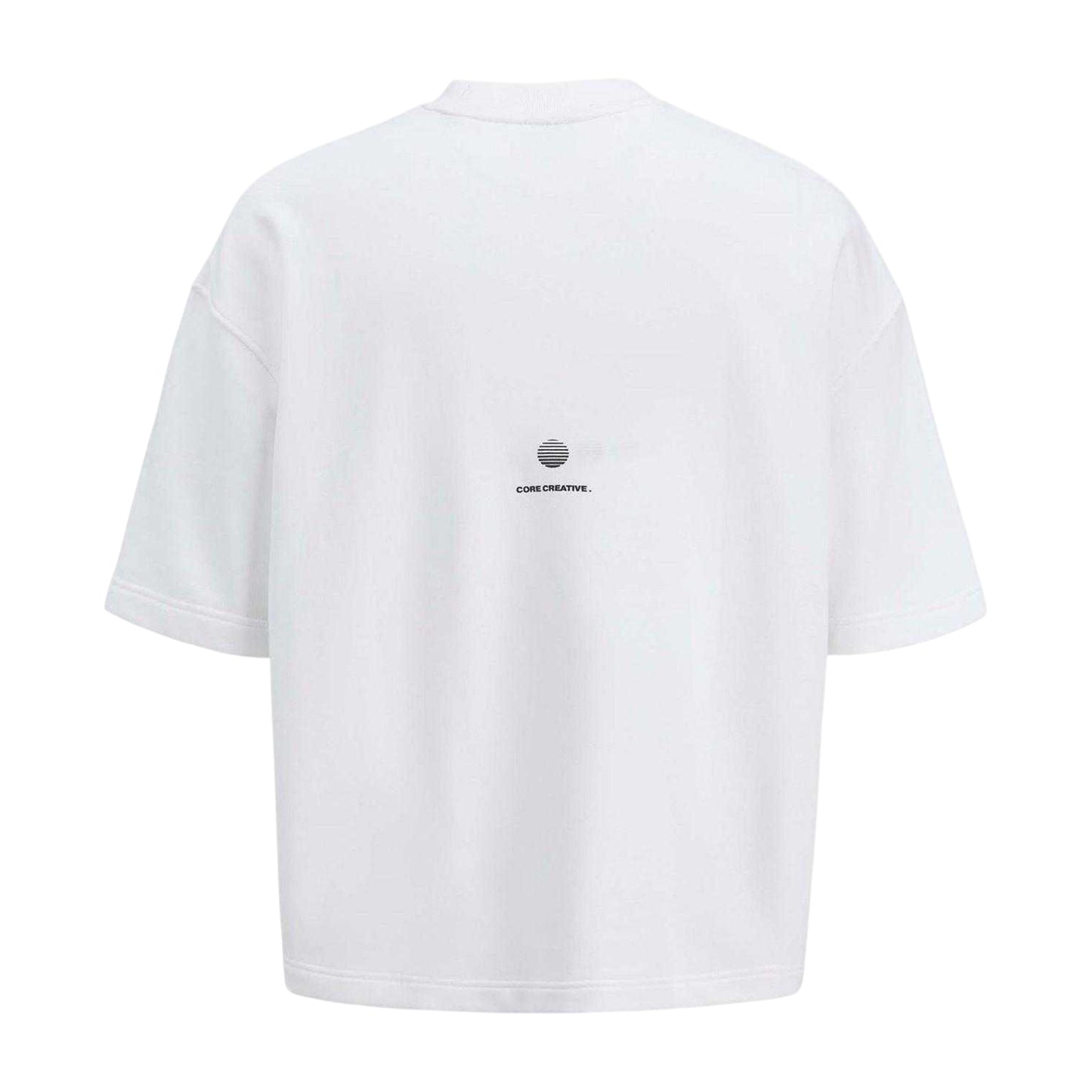 Bright White - Back - Jack And Jones Mens Logo Crew Neck Sweatshirt