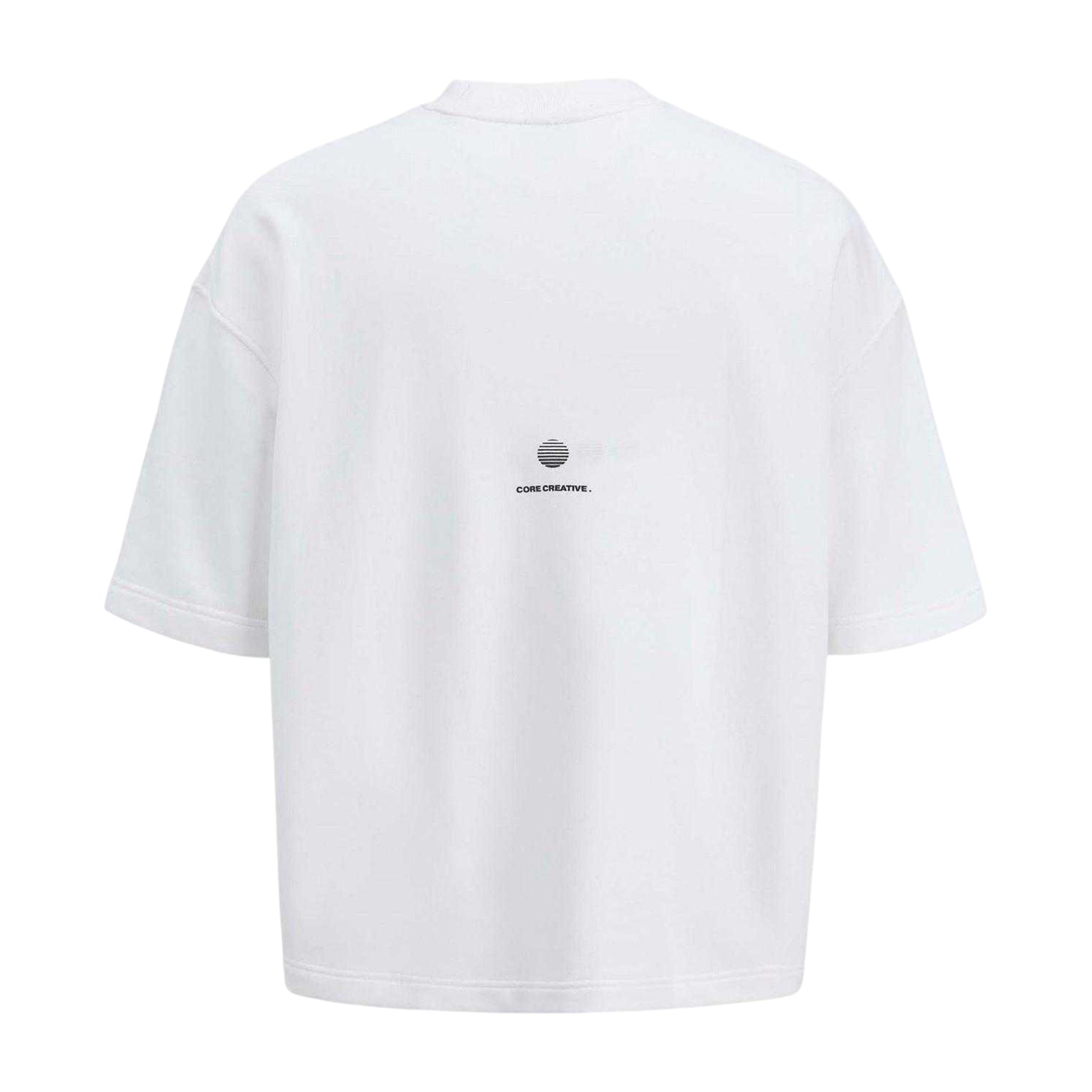 Bright White - Back - Jack And Jones Mens Logo Crew Neck Sweatshirt