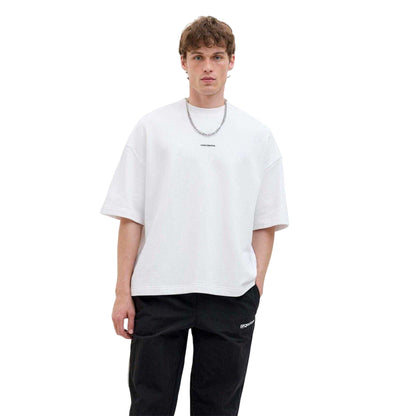 Bright White - Side - Jack And Jones Mens Logo Crew Neck Sweatshirt