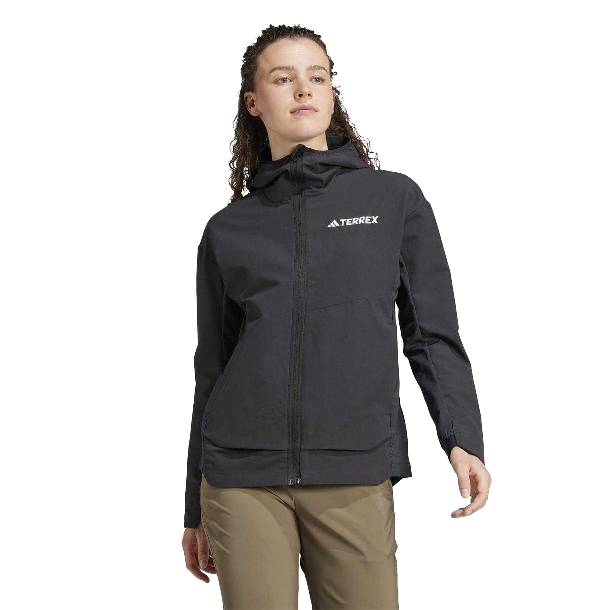 Black - Side - Adidas Womens-Ladies Terrex Multi Soft Shell Jacket