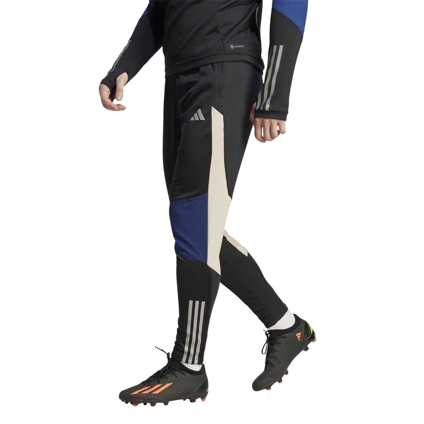 Black-Beige - Side - Adidas Mens Tiro 23 Competition Jogging Bottoms