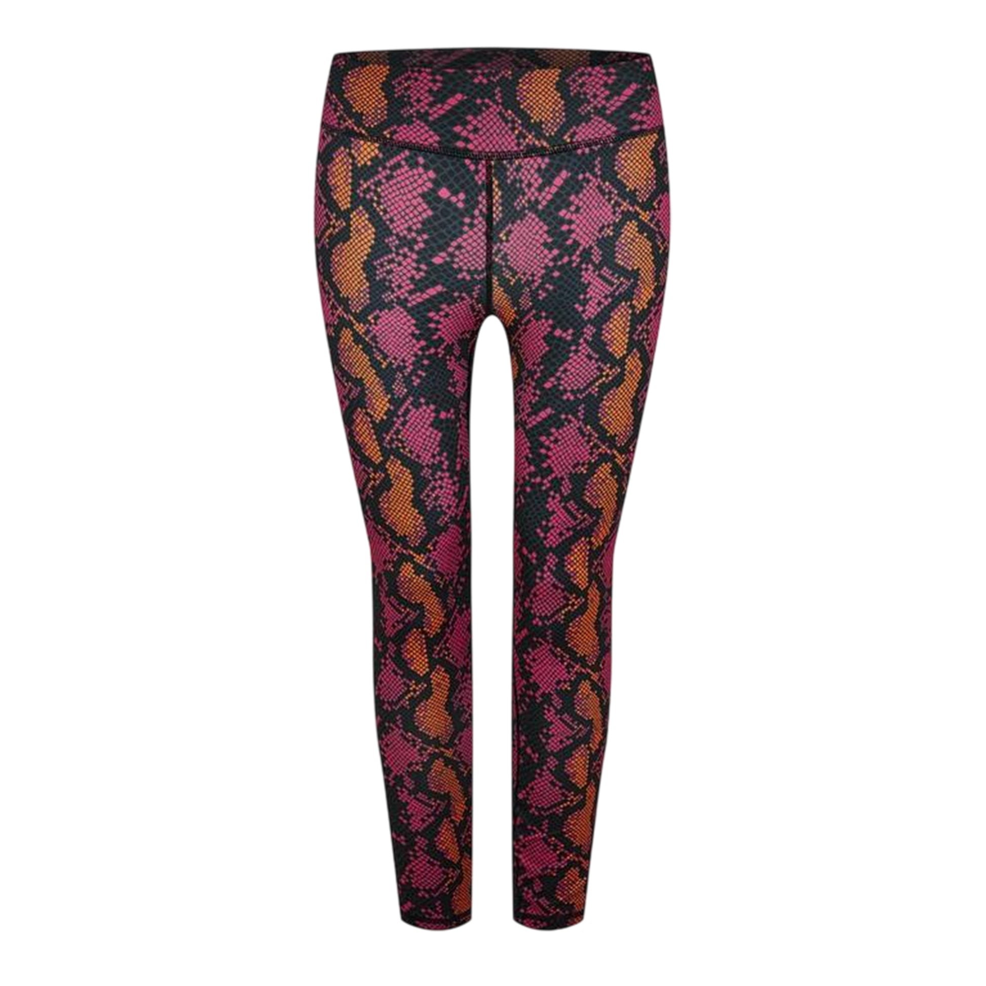 Multicoloured - Front - Champion Womens-Ladies Snake Print Cropped Leggings