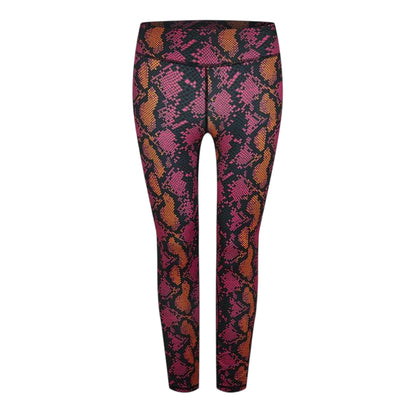 Multicoloured - Front - Champion Womens-Ladies Snake Print Cropped Leggings